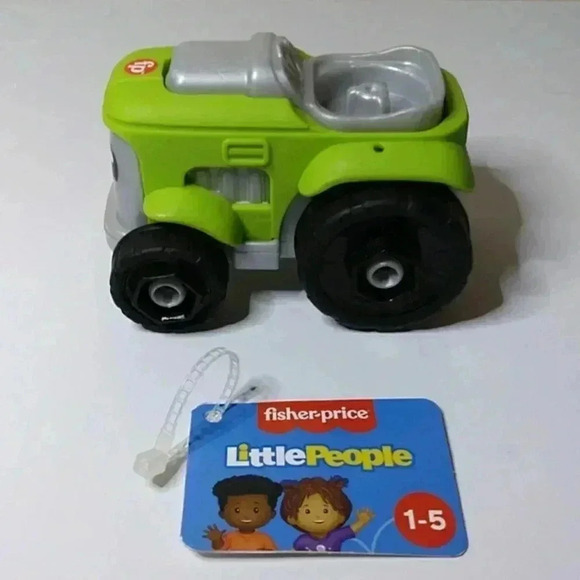 Fisher Price Little‎ People Green Farm Tractor Vehicle Toy - Picture 2 of 7